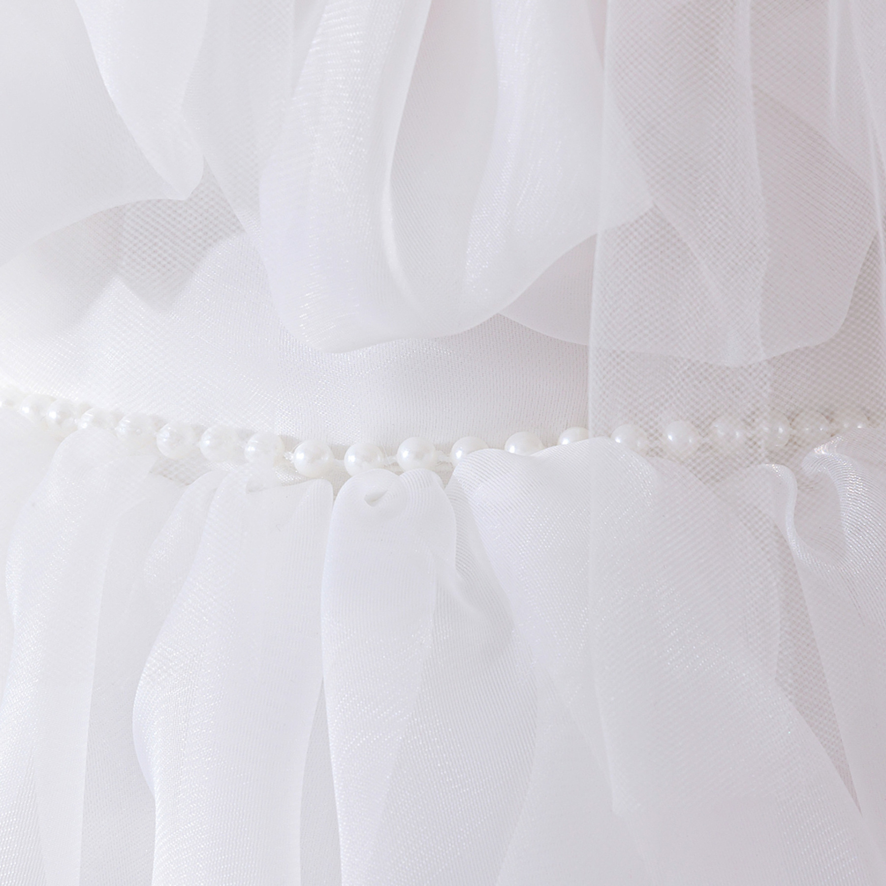 Organza Rosette Short Sleeve Midi Dresses - image 13