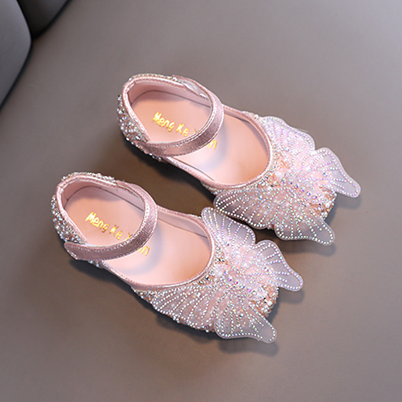 Solid Rhinestones Round Toe Mary Janes - image 6