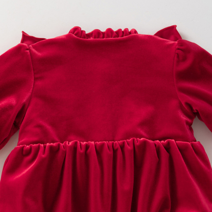 [Archive Sale] Velvet With Hat Long Sleeve Crop Bodysuit - image 6