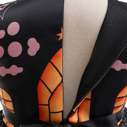 Chemical Fiber Blend Printing Sleeveless Mid-long Dresses - image 5