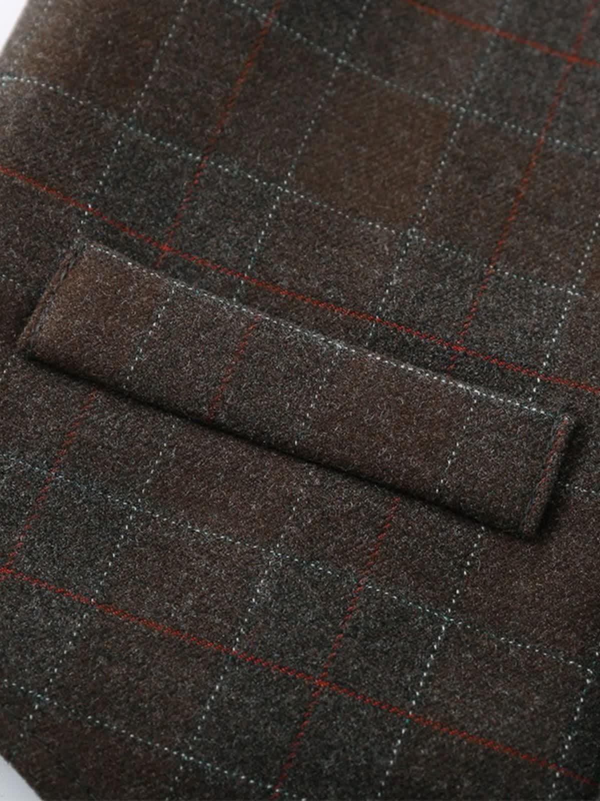 Cotton Bow Long Sleeve Regular 3-piece Formal Suit - image 26