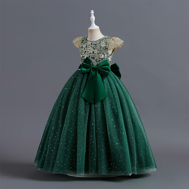 Mesh Bow Lace-up Cap Sleeve Maxi Dresses - image 18