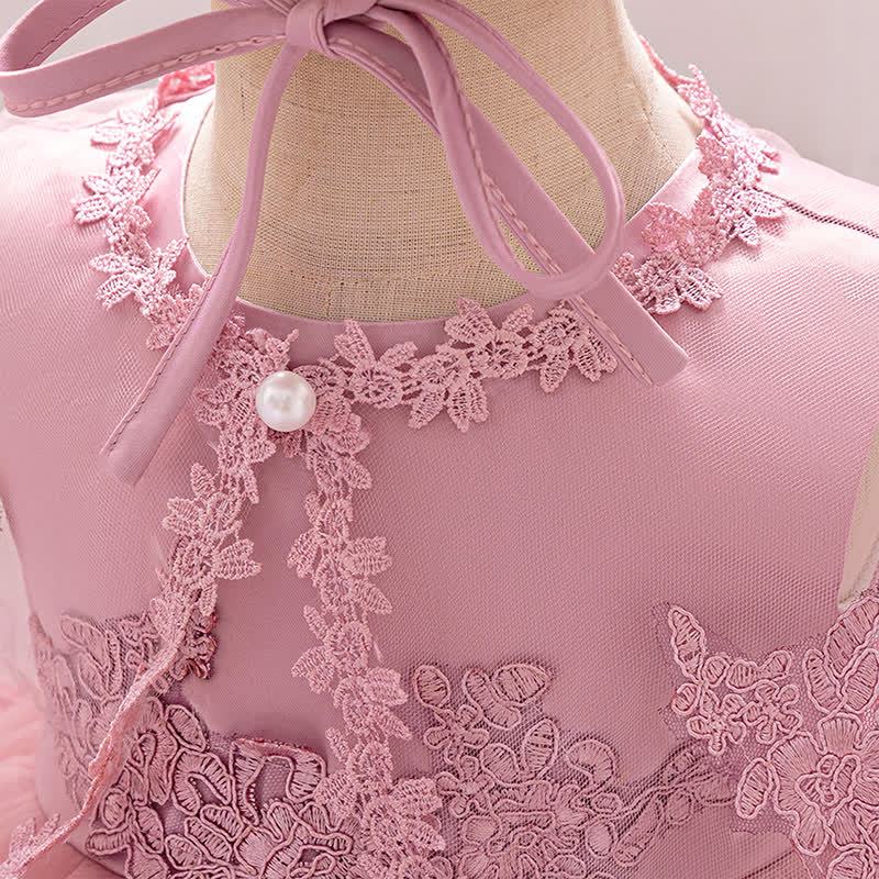 Mesh Stitching Lace Sleeveless Midi Dresses - image 8