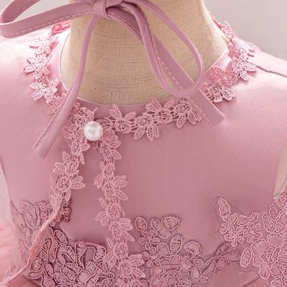 Mesh Stitching Lace Sleeveless Midi Dresses - image 8