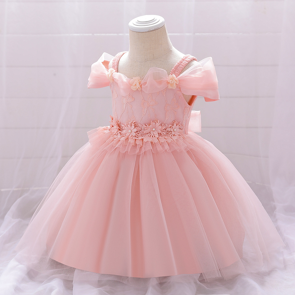 Easter Mesh Rosette Sleeveless Midi Dresses - image 5
