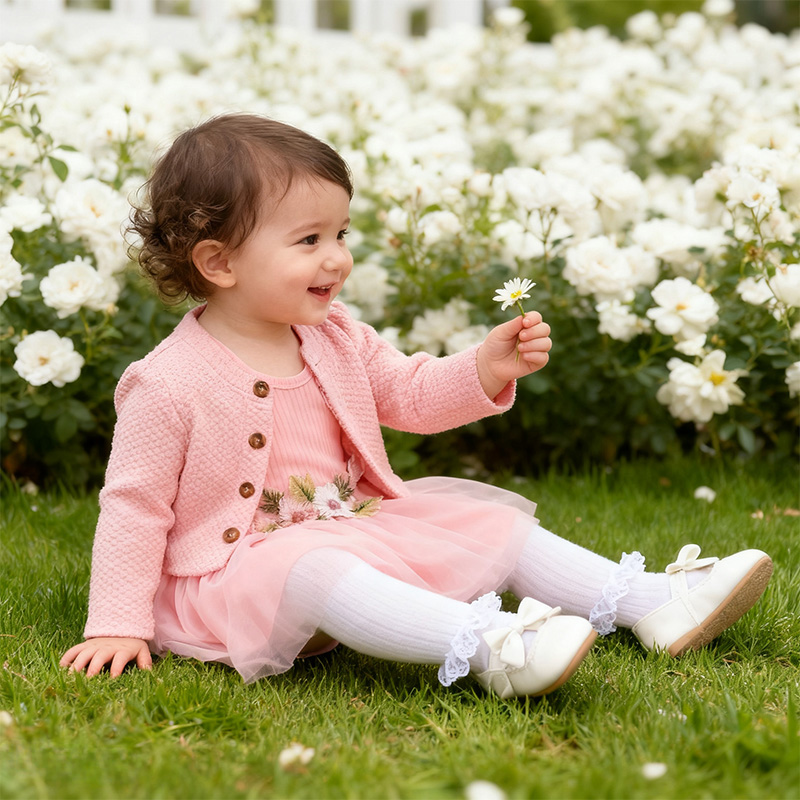 Cotton Embroidery Long Sleeve Regular Dresses&two-piece Set - image 4