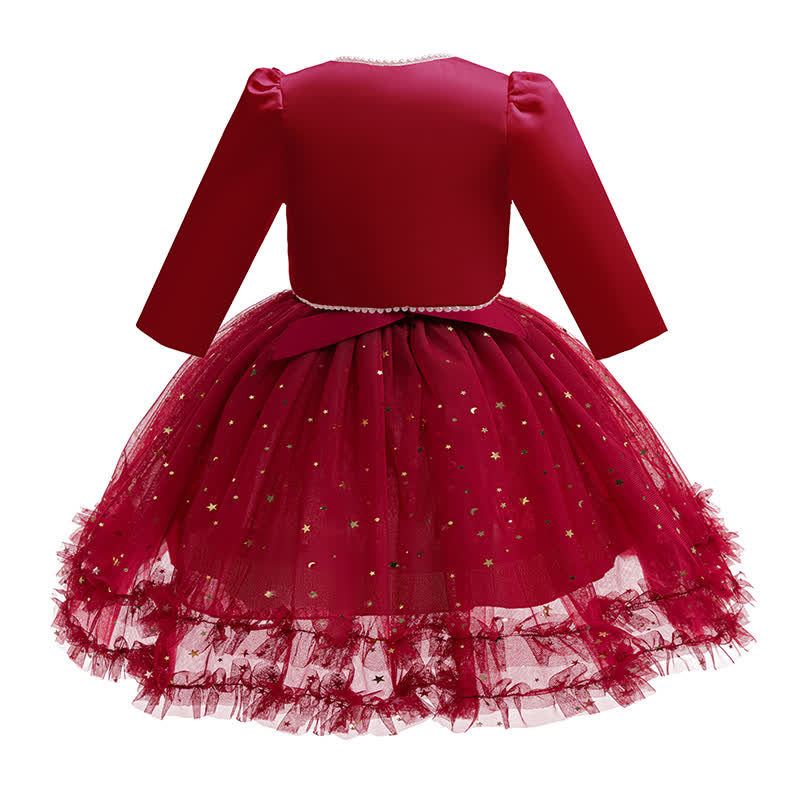 Silk Fabrics Bow Long Sleeve Midi Two-piece Set - image 4