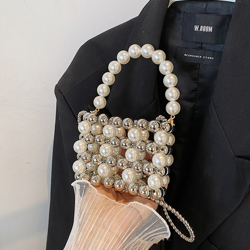 Solid With Pearls Bags - image 8