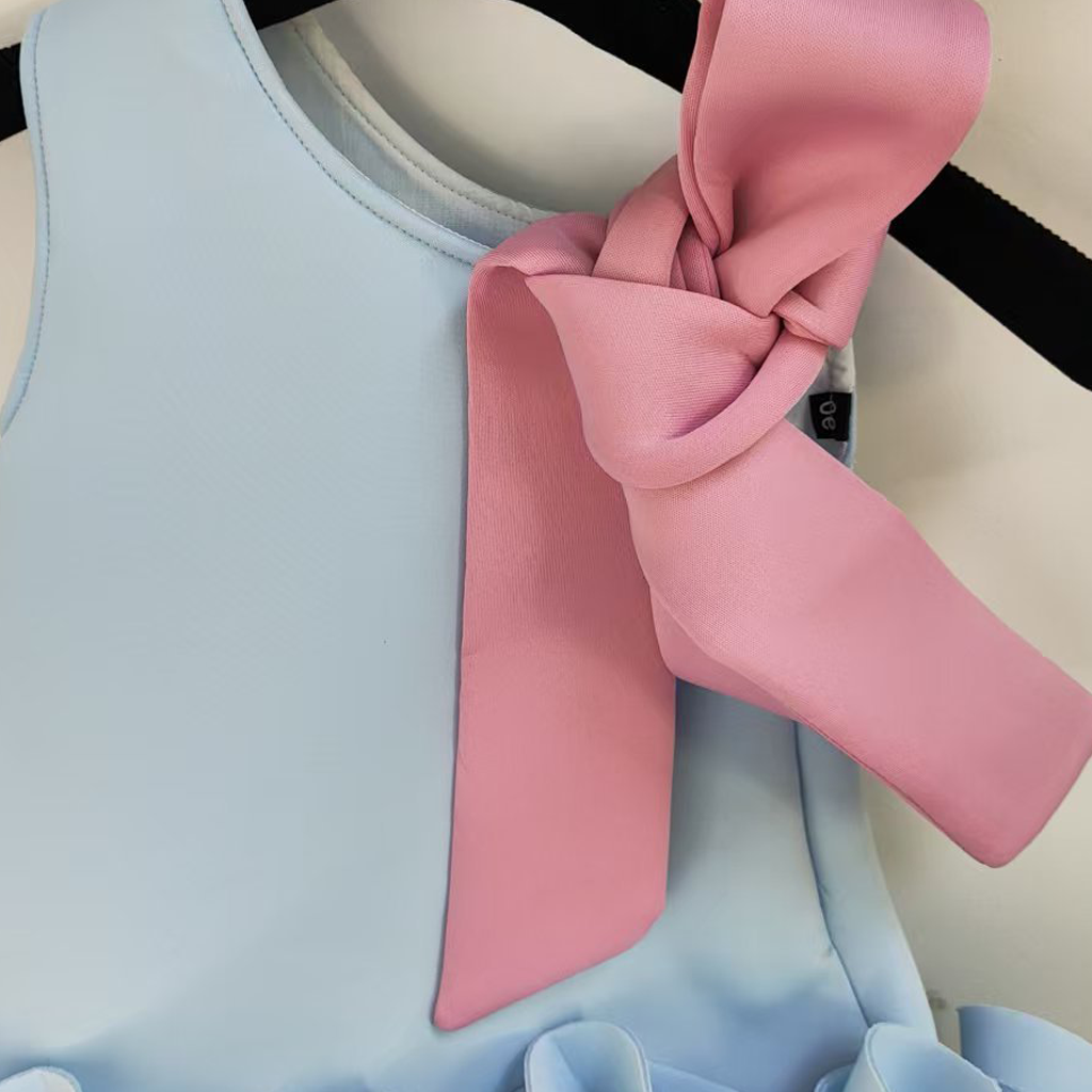 SCUBA KNIT Bow Sleeveless Midi Dresses - image 21