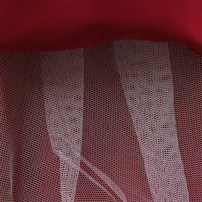 Satin & Mesh Bow Sleeveless Maxi Dresses - image 34