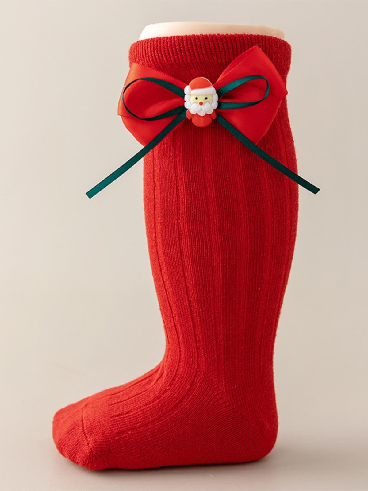 Solid With Bow Socks - image 10