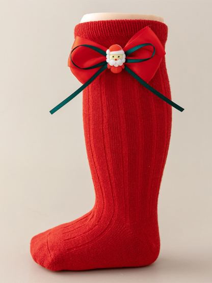 Solid With Bow Socks - image 10