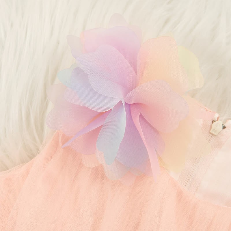 Mesh Sleeveless Mid-long Dresses - image 6