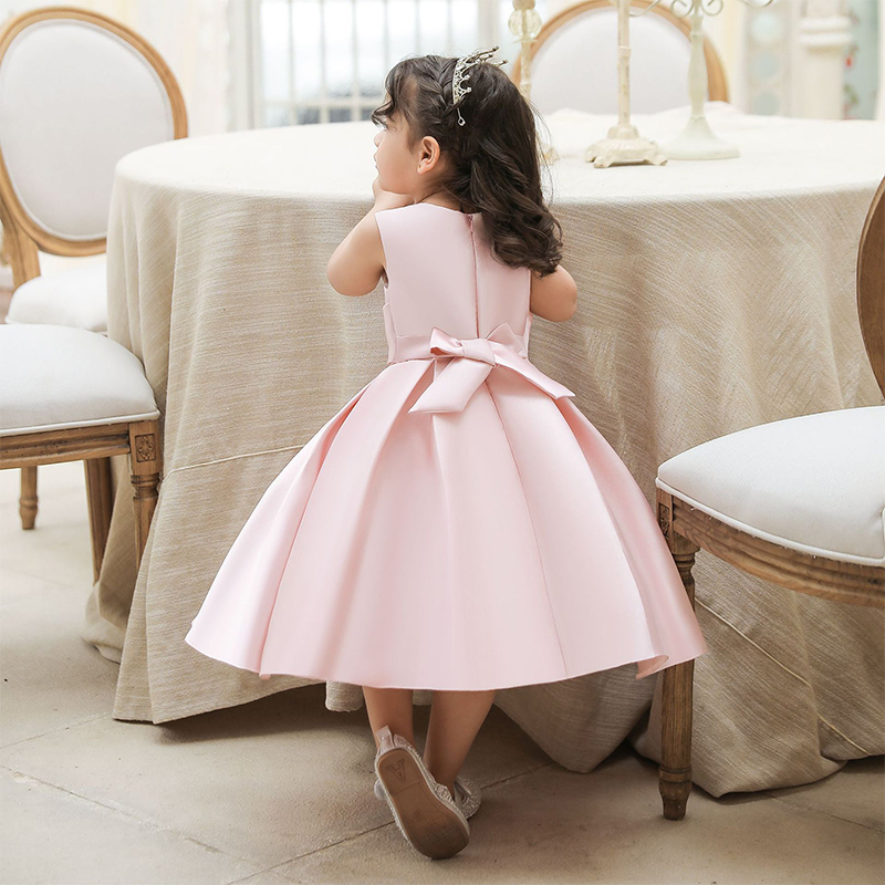 Satin Bow Sleeveless Regular Dresses - image 14