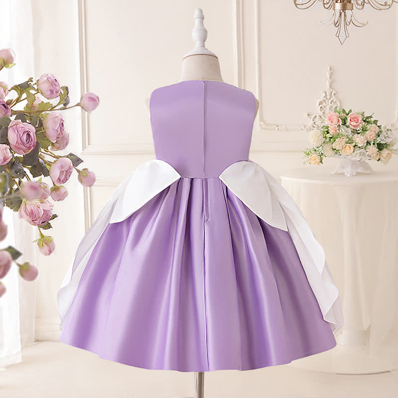 Satin Bow Sleeveless Midi Dresses - image 3