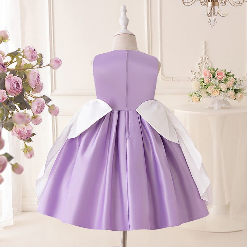 Satin Bow Sleeveless Midi Dresses - image 3