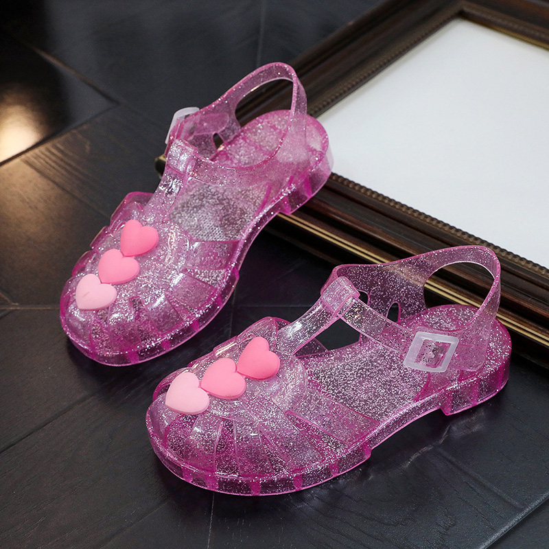 Solid Embellished Round Toe Sandals - image 6