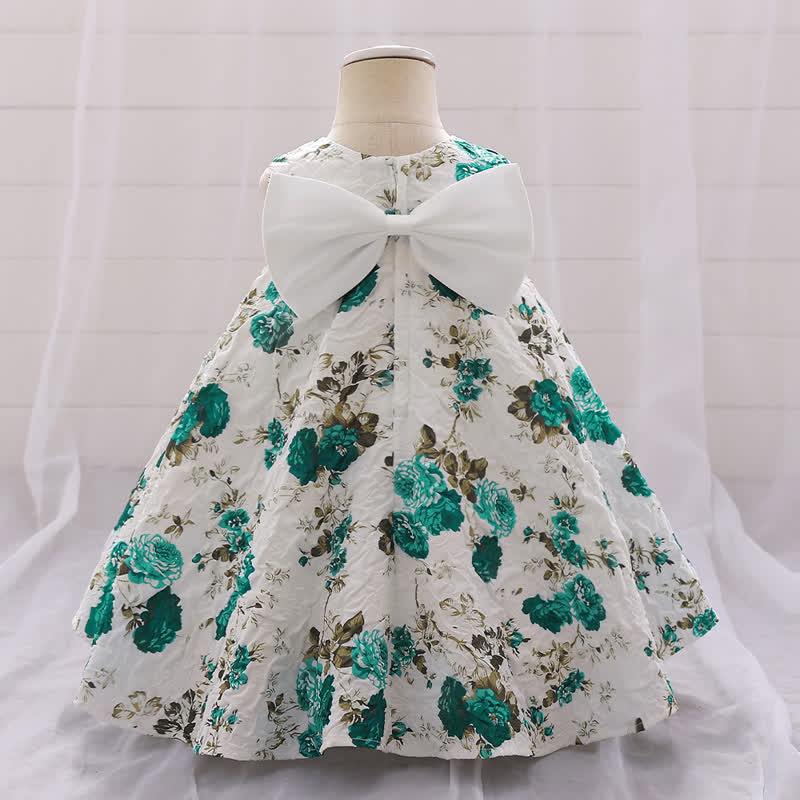 Chemical Fiber Blend Bow Sleeveless Short Dresses - image 19