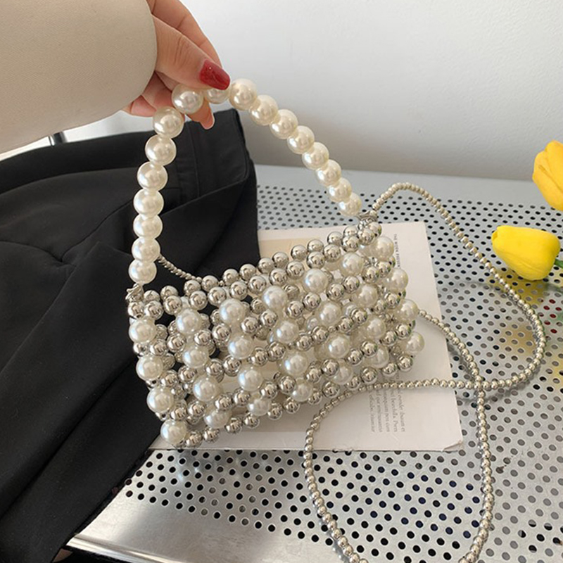 Solid With Pearls Bags - image 8