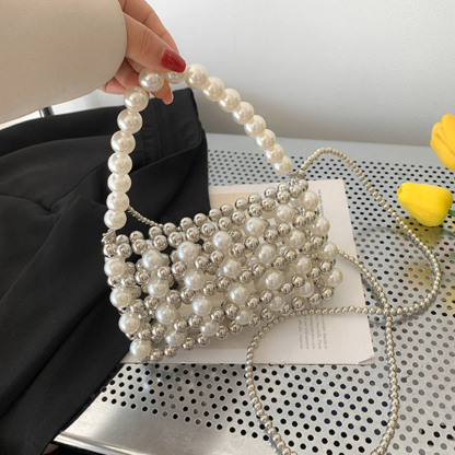 Solid With Pearls Bags - image 8