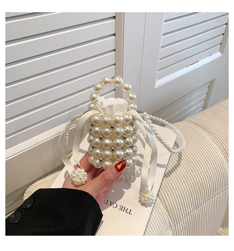 Solid With Pearls Bags - image 7