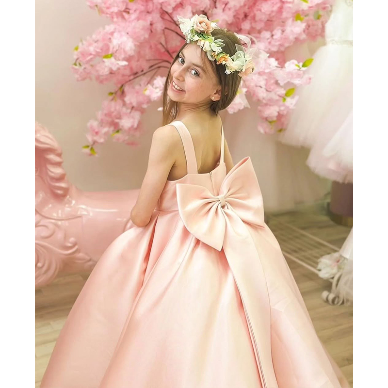 Satin Bow Sleeveless Maxi Dresses - image 3