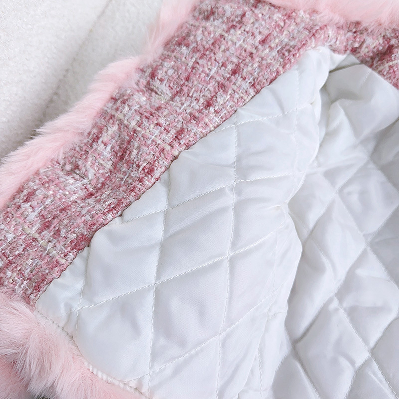 Tweed Feather-trimmed Long Sleeve Regular Dresses&two-piece Set - image 8