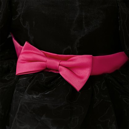 Mesh Bow Short Sleeve Maxi Dresses - image 14