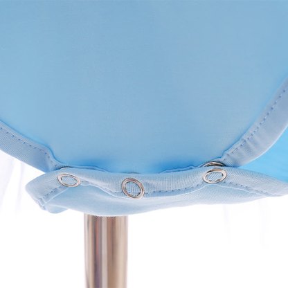 Cotton & Mesh Stamped Silver Ballet Short Sleeve Midi Dresses - image 7