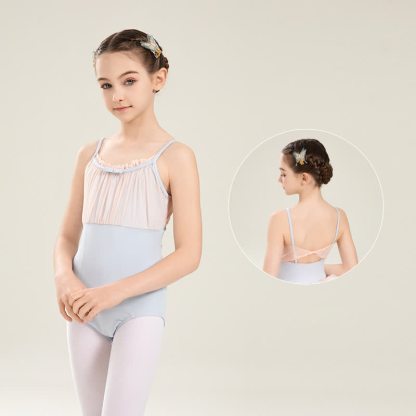Mesh Ballet Sleeveless Short Two-piece Set - image 4