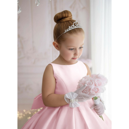 Satin Bow Sleeveless Maxi Dresses - image 34