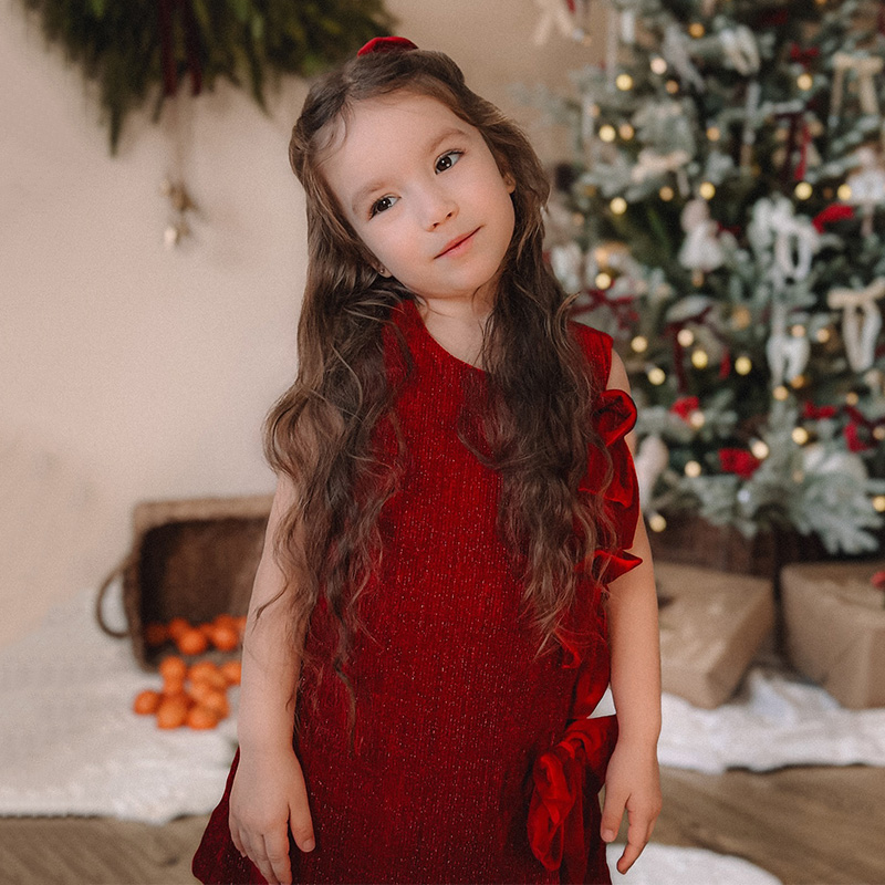 Velvet Bow Sleeveless Midi Dresses - image 3