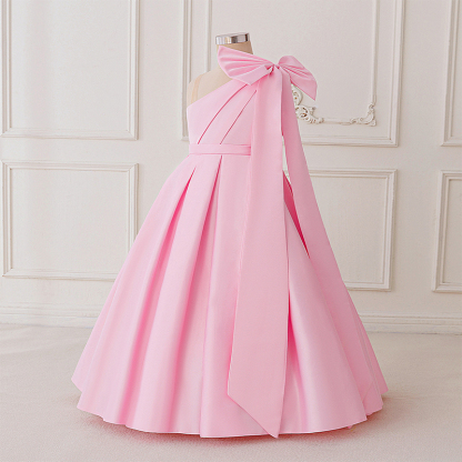 Satin Bow Sleeveless Maxi Dresses - image 23