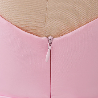 Satin Bow Sleeveless Maxi Dresses - image 28