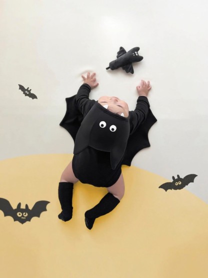 Chemical Fiber Blend Button Long Sleeve Short Two-piece Set With Hat  Without Toys - image 3