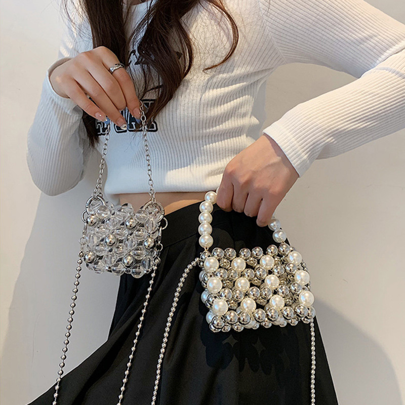 Solid With Pearls Bags - image 9