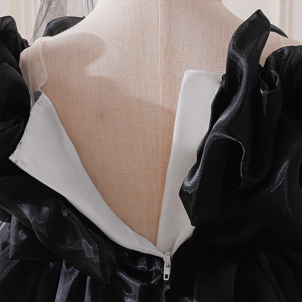 Organza Rosette Short Sleeve Midi Dresses - image 23