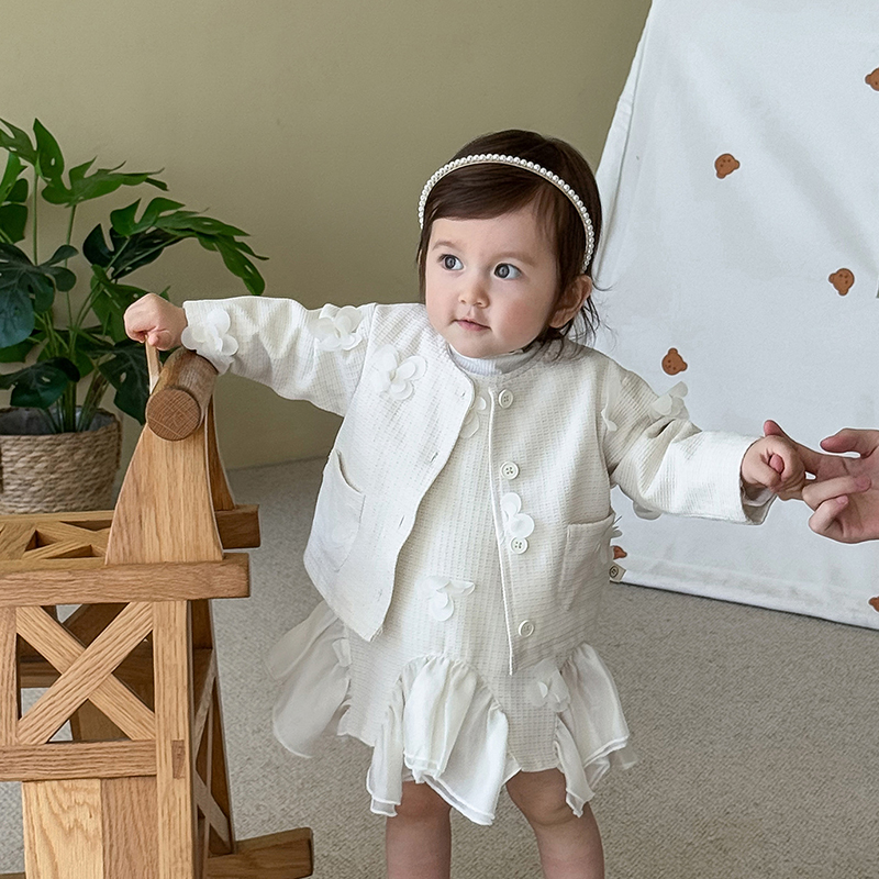 [Archive Sale] Chemical Fiber Blend Rosette Long Sleeve Regular Two-piece Set - image 5