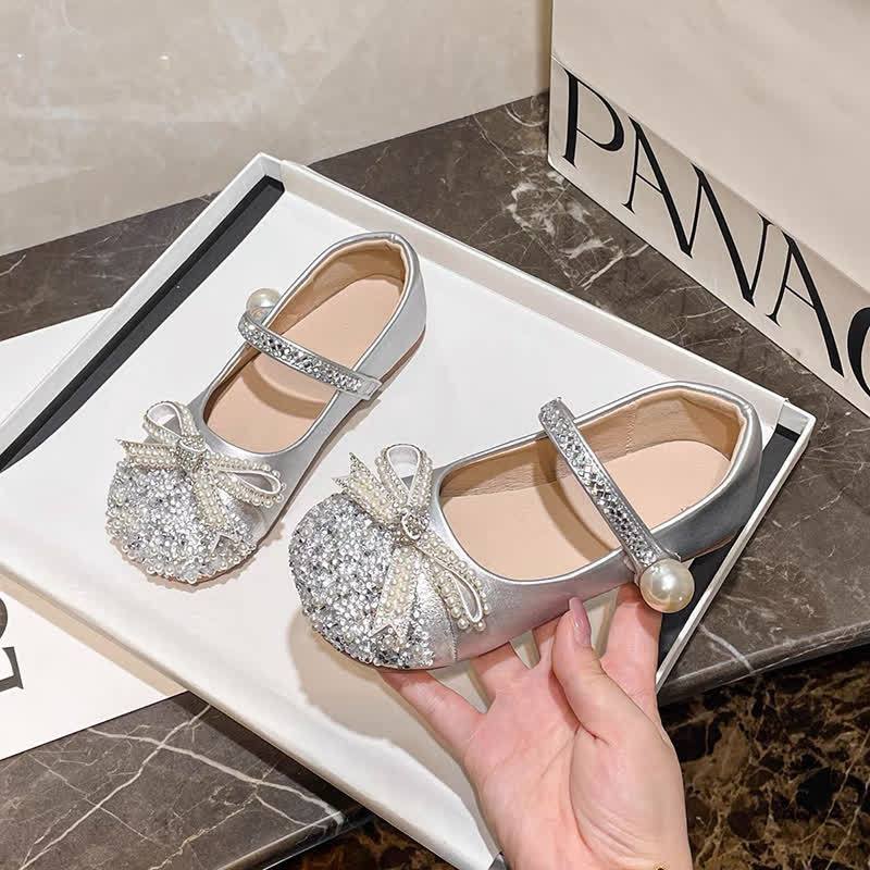 Solid Rhinestones Round Toe Flats  - image 8