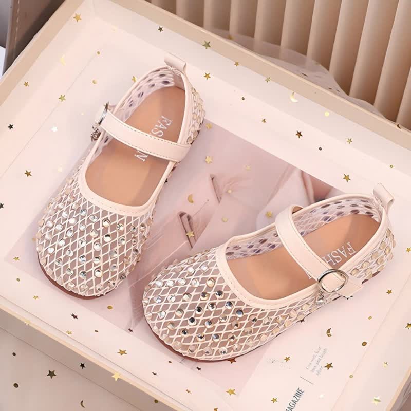 Solid Rhinestones Round Toe Flats  - image 3