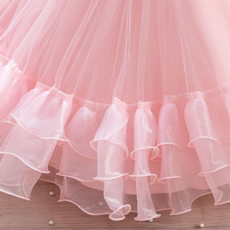 Mesh Bow Folds Sleeveless Mid-long Dresses - image 8