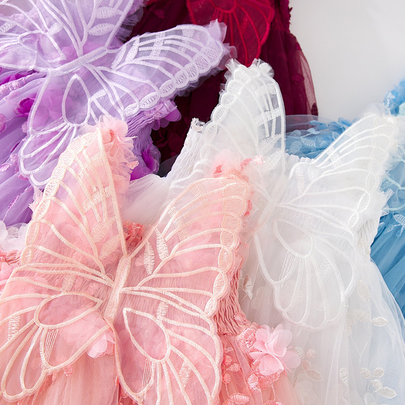 Mesh Embroidery Applique Butterfly Sleeveless Midi Dresses - image 23