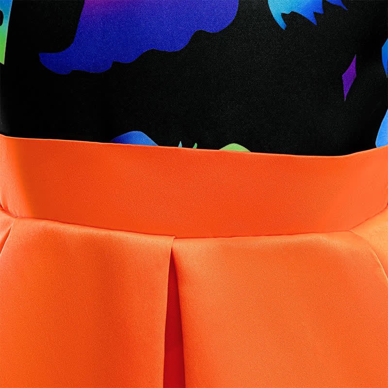 Satin Bow Pleated Sleeveless Mid-long Dresses - image 7