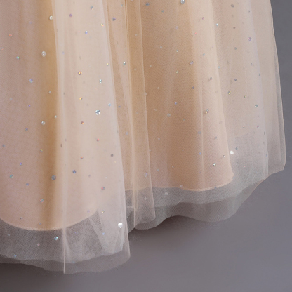 Mesh Bow Lace-up Cap Sleeve Maxi Dresses - image 23