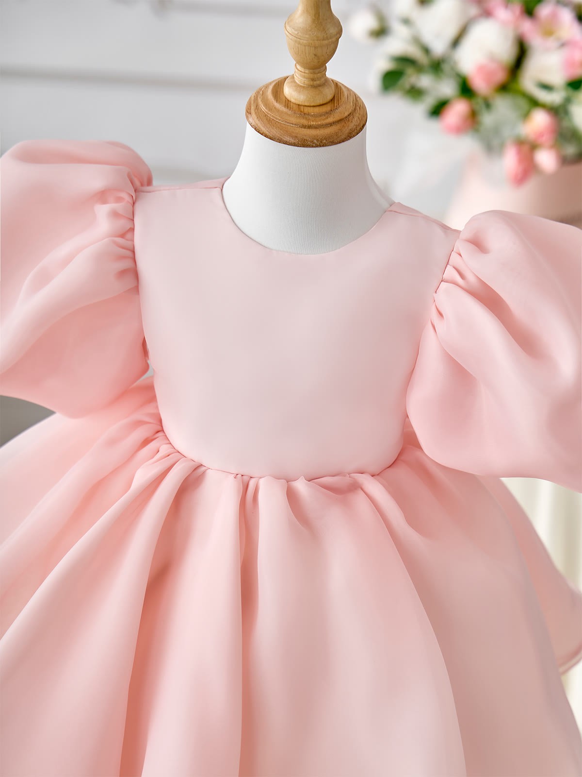 Organza Backless Short Sleeve Midi Dresses - image 9