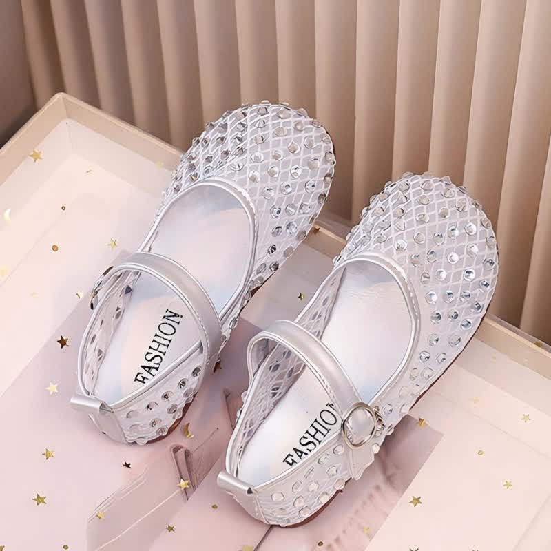 Solid Rhinestones Round Toe Flats  - image 19