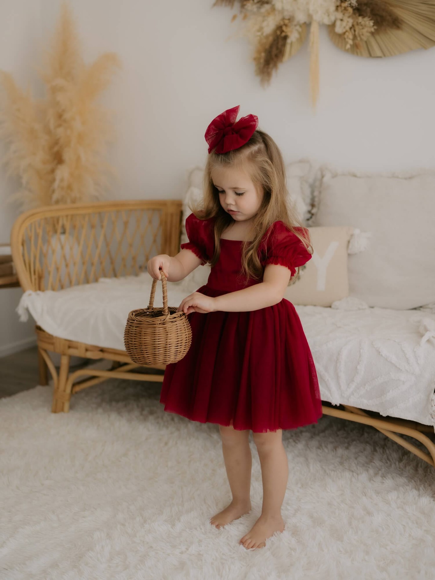 Mesh Bow Short Sleeve Midi Dresses - image 7