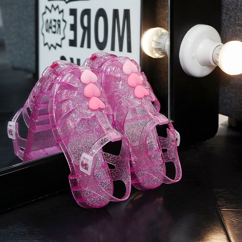 Solid Embellished Round Toe Sandals - image 5