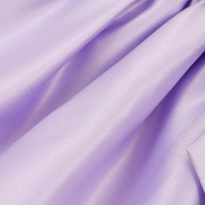 [Archive Sale] Satin & Mesh Bow Sleeveless Mid-long Dresses - image 6