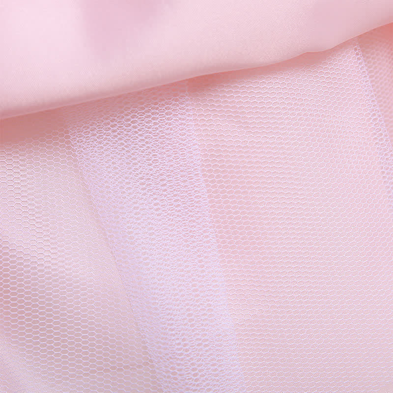 Mesh Bow Pearl Floral-embroidered Sleeveless Maxi Dresses - image 7